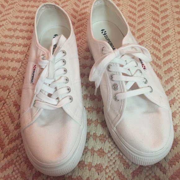 Superga Shoes - White Supergas Womens Size 9